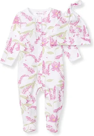 Burt's Bees Baby baby-girls Jumpsuit, 100% Organic Cotton One-piece Outfit Coverall With Hat