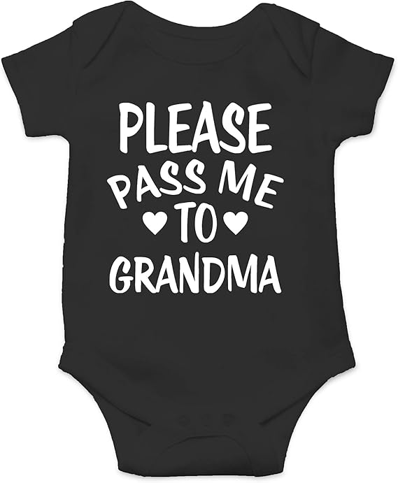 CBTwear Please Pass Me To Grandma Baby Bodysuit Funny Infant Outfit Cute Newborn Clothes Unisex Romper